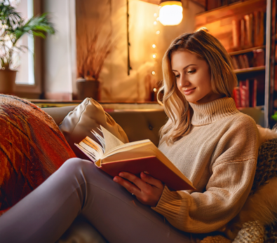 A person reading
