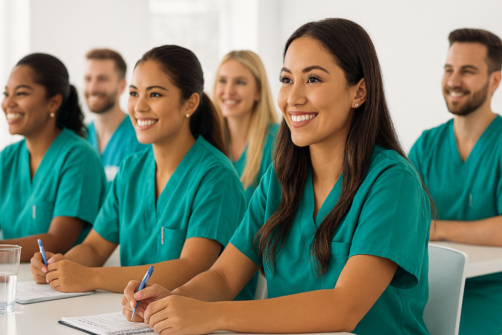 Doctors in a classroom