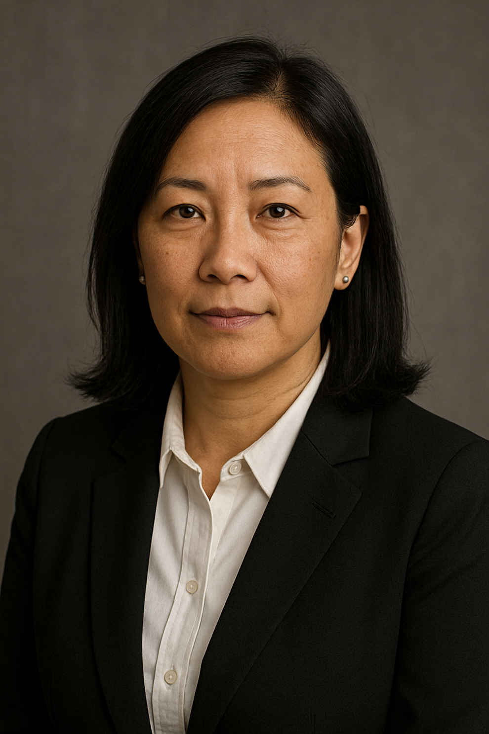 Portrait of a board member with a gray background