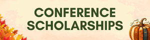 conference scholarships button