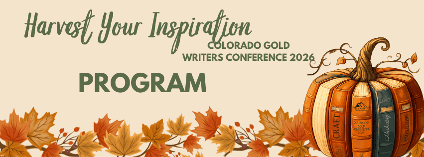 program header image featuring a pumpkin made out of books and the words Harvest your Inspiration