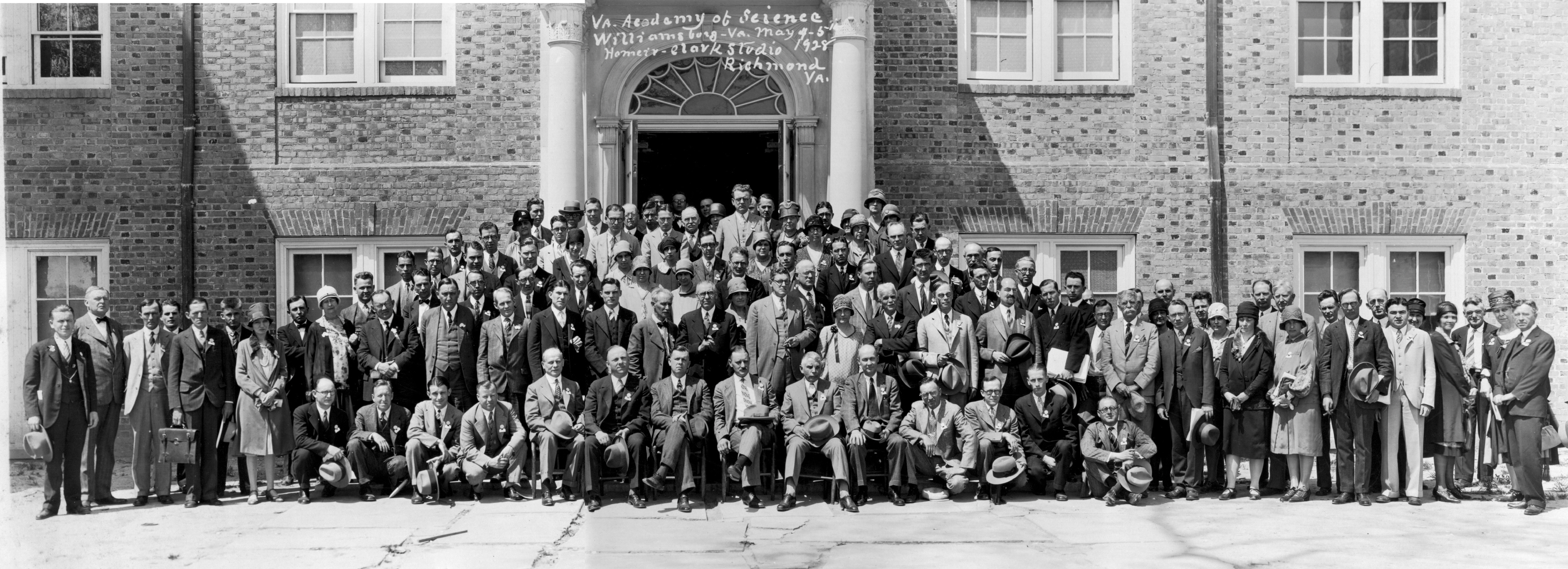 Attendees, 1928 VAS Annual Meeting, College of William and Mary (May 4-5)